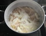 大根と豚バラの搾菜入り中華スープ作り方5写真