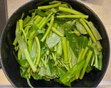 空芯菜のガーリックあんかけ作り方1写真