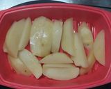ベーコンの脂で揚げ焼きガーリックポテト作り方3写真