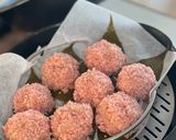 道明寺粉で作る桜しゅうまい作り方4写真