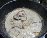 小松菜と鶏もも肉のホワイトソース煮😋作り方4写真