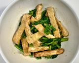 菜の花と油揚げのからし和え作り方5写真