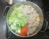 ちゃんこ鍋♪簡単しょうゆ味鶏もも肉作り方7写真