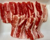 豚バラと搾菜の塩炒め作り方1写真