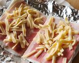 トースターでベーコンカツ風はんぺん☆弁当作り方1写真