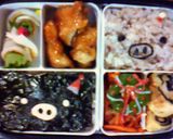 キャラ弁☆クリスマス☆リース作り方4写真