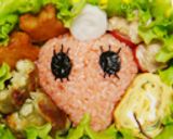 めめっちのデコふりおにぎり✿キャラ弁作り方4写真