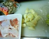 あるもので♪鶏肉とじゃが芋のトマト煮作り方1写真