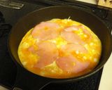 ピザみたいな形♪じゃがハムたまご作り方5写真