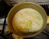 白菜&玉子の中華ミルクスープ作り方3写真