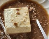 レンジ肉豆腐☆とろりそぼろスープ焼き豆腐作り方2写真