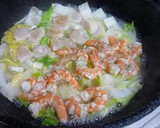 白菜と海老とホタテのクリーム煮作り方4写真