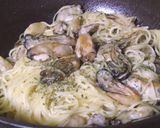 牡蠣バターのスパゲティ作り方4写真