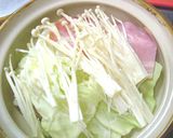 土鍋で簡単！ベーコンとキャベツの蒸し野菜作り方1写真