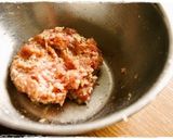 ＊お弁当おかず＊　豚挽肉の簡単海苔つくね作り方1写真