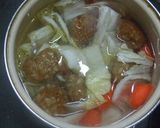 ほっ＾＾～～肉団子と白菜のシチュー作り方5写真