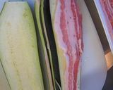 ナス豚サンド蒸し(切って挟んでチン！）作り方2写真
