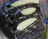 ナス豚サンド蒸し(切って挟んでチン！）作り方5写真