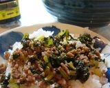 子供が大好き☆大根の葉っぱで肉そぼろ作り方4写真