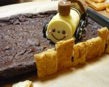 汽車の乗ったおっきなデコレーションケーキ作り方7写真
