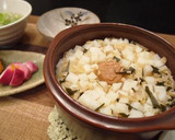 白だしでほっこり長芋炊き込みご飯作り方3写真
