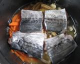 割烹白だしで鰆(魚）の炊き込みご飯作り方5写真