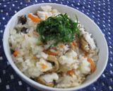 割烹白だしで鰆(魚）の炊き込みご飯作り方7写真