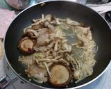 きのこと豚肉の和風パスタ☆醤油バター味作り方6写真