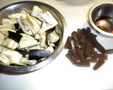 なすとこんにゃくの炒め煮作り方1写真