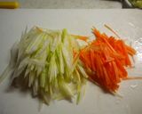 セロリとにんじんのきんぴら作り方1写真