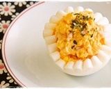 ＊キャラ弁おかず＊　ストローDEお花卵作り方4写真