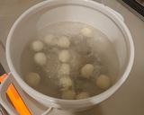 超簡単！豆腐白玉のきなこゆであずき添え作り方3写真