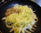 ネギ類と納豆のスパゲッティー作り方3写真