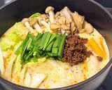 〆も美味しい✨️ピリ辛豆乳鍋スープ作り方5写真