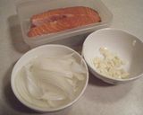 サーモンのオリーブオイル焼き作り方1写真