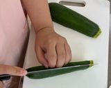 ぬって焼く!ズッキーニのツナチーズ焼き作り方2写真