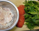 鶏とトマトのさっぱりレンジ蒸し作り方1写真