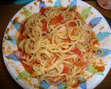 レンジでやきそばのトマトパスタ作り方3写真