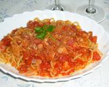 レンジでやきそばのトマトパスタ作り方4写真