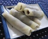 生地から作る~カニカマと白葱の生春巻き風作り方10写真