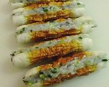 プリプリ美味★海老ダネ詰めて焼きちくわ作り方3写真