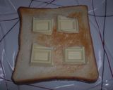 ♡カフェモカトースト♡ホワイトチョコde作り方2写真