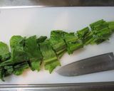 【らっきょう酢で】野沢菜の即席漬け作り方1写真