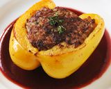 パプリカの肉詰め焼き（ご飯入り）作り方9写真