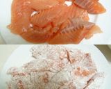 子供もパクパク♪秋鮭の甘辛、ゴマ絡め作り方1写真