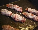 豚肉のくるくる海苔巻きソテー作り方3写真