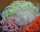 焼マカロニサラダ☆作り方1写真