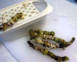 わさび葉のおひたし作り方4写真