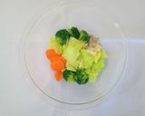 レンジで温野菜～梅かつおだれ～作り方5写真