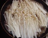 短時間で美味しい鶏肉とエノキのすき焼き風作り方3写真